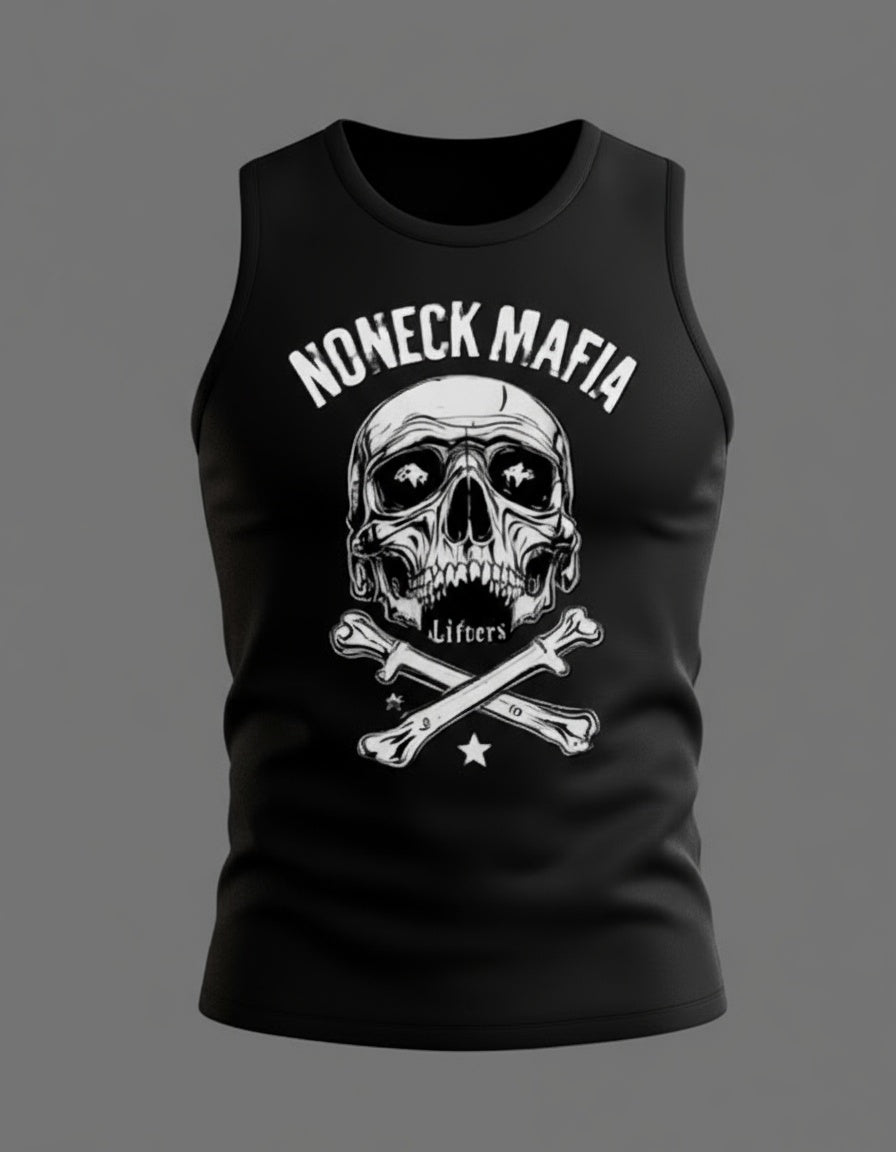 No Neck Skull Muscle Shirt