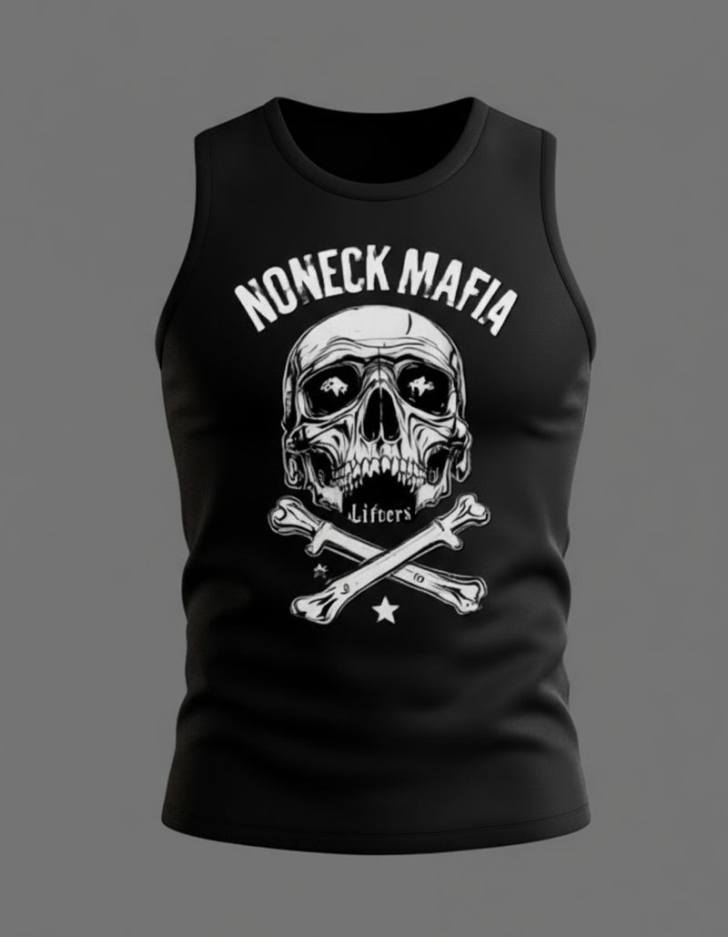 No Neck Skull Muscle Shirt