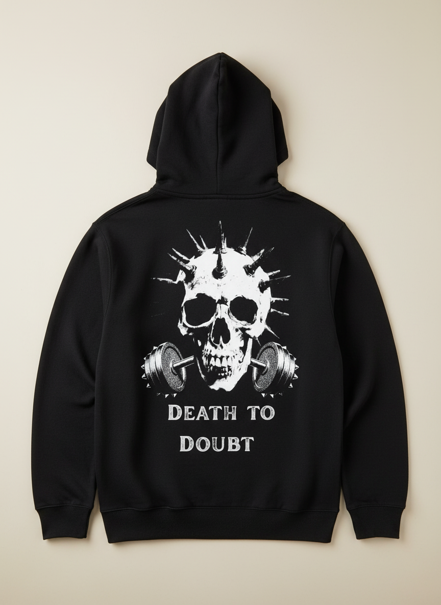 Spike Skull Pullover Hoodie